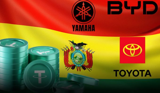 Toyota, Yamaha, BYD Accept Tether In Bolivia Amid Dollar Shortages