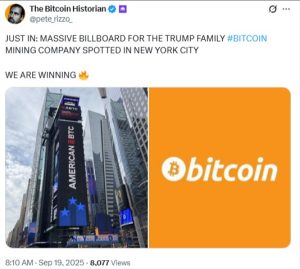 Trump Family Bitcoin Mining