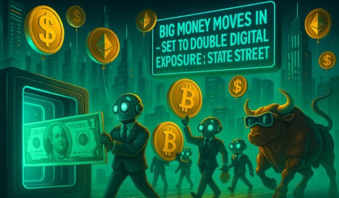 Big Money Moves In, Institutional Investors Set to Double Digital Asset Exposure, Says State Street
