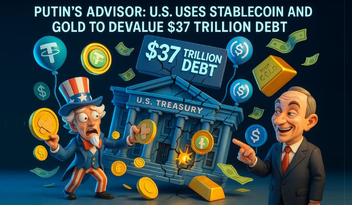 Putin's Advisor: U.S. Uses Stablecoin and Gold to Devalue $37 Trillion Debt