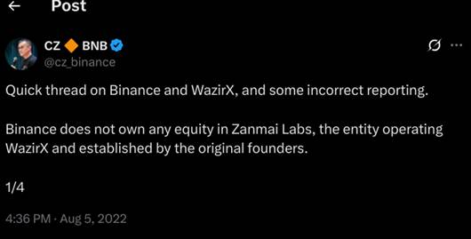 Nischal Shetty, one of the founders of WazirX.