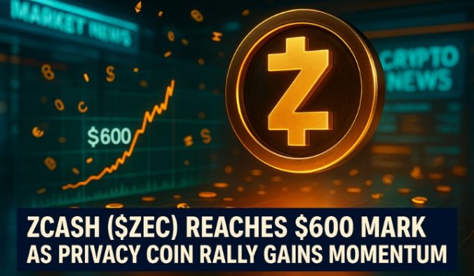Zcash ($ZEC) Reaches $600 Mark as Privacy Coin Rally Gains Momentum
