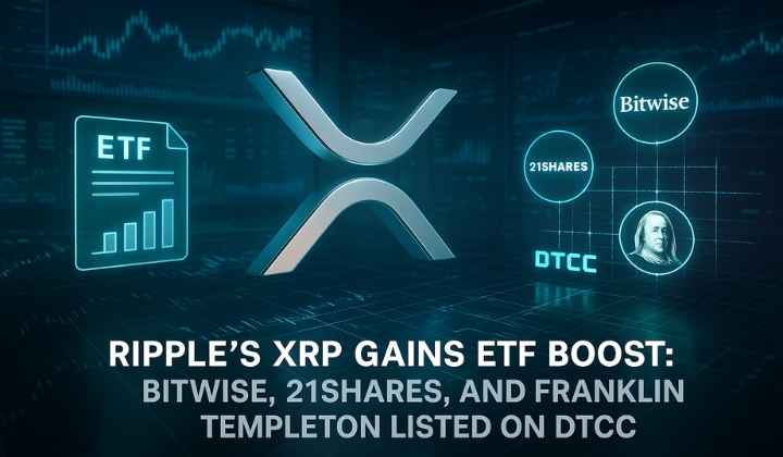 Ripple’s XRP Gains ETF Boost: Bitwise, 21Shares and Franklin Templeton Listed on DTCC