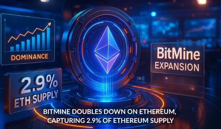 BitMine Doubles Down on Ethereum, Capturing 2.9% of Ethereum Supply