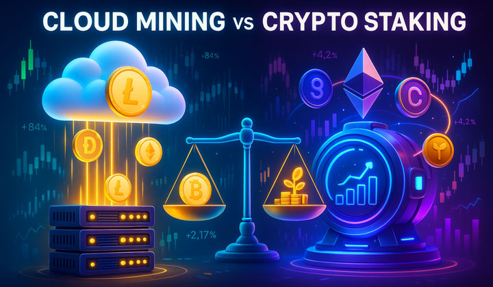 Cloud Mining vs. Crypto Staking: Which Offers Better Returns in 2025?