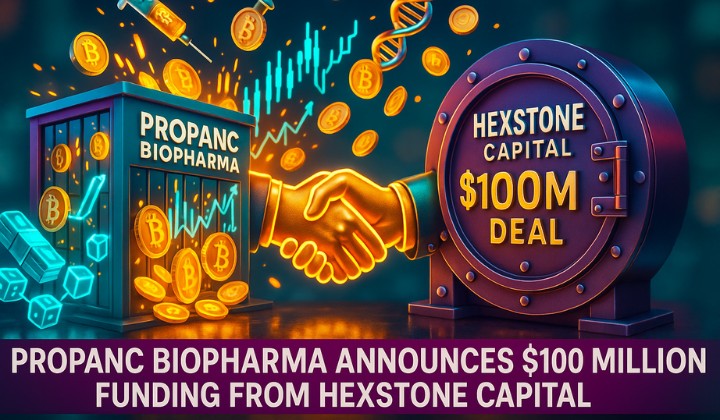 Propanc Biopharma Announces $100 Million Funding From Hexstone Capital to Launch Crypto Treasury