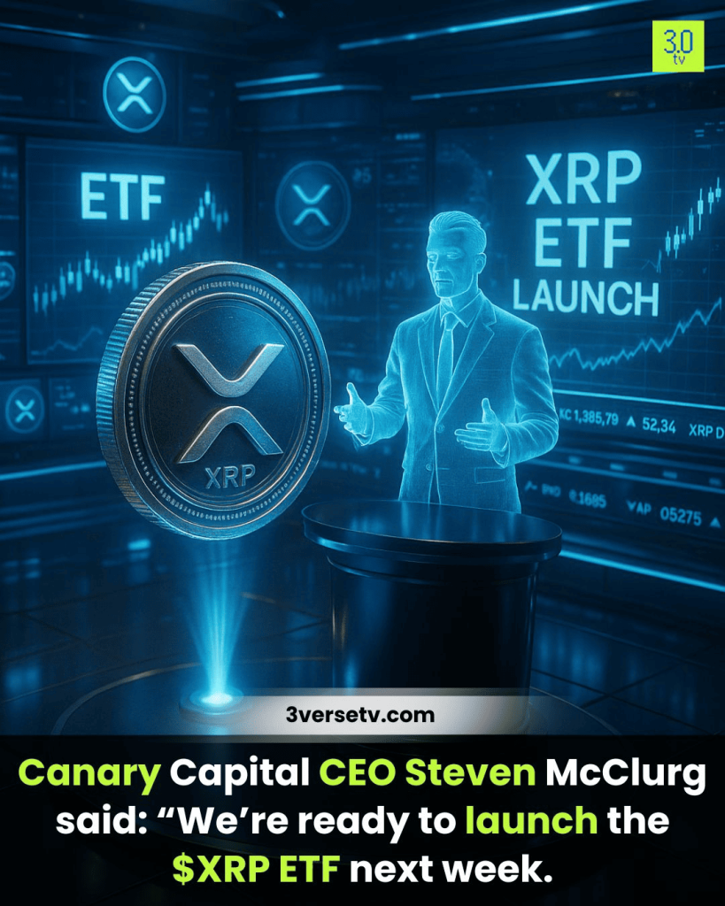 Canary Capital CEO Steven McClurg said: “We’re ready to launch the $XRP ETF next week.
