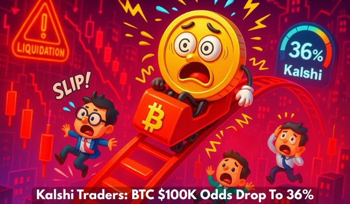 Kalshi Traders: BTC $100K Odds Drop To 36%