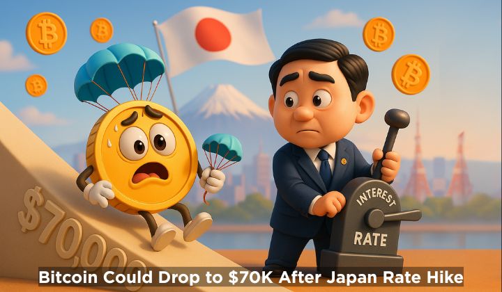 Bitcoin May Slide to $70K if Japan Raises Rates on Dec. 19