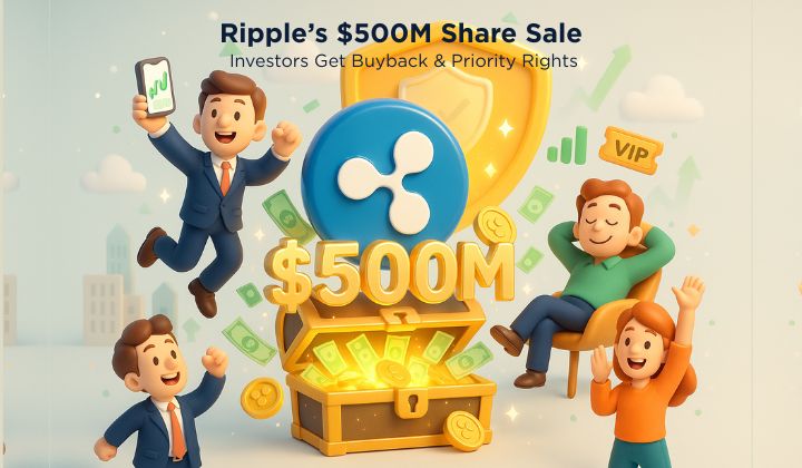 Guaranteed Gains? Ripple’s $500M Share Sale Gives Investors Buyback Protection and Priority Rights
