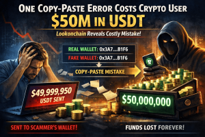 One Copy-Paste Error Costs Crypto User $50M in USDT