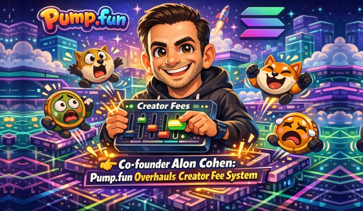 Cofounder Alon Cohen: Pump.fun Overhauls Creator Fee System