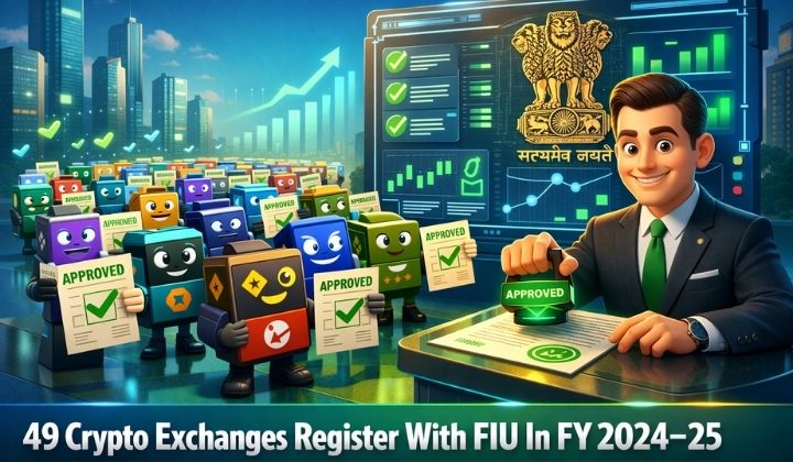 FIU Registers 49 Crypto Exchanges as India Targets Illegal Crypto Activity
