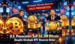 U.S. Prosecutors Sell $6.3M Bitcoin Despite Strategic BTC Reserve Order