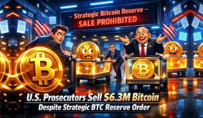 U.S. Prosecutors Sell $6.3M Bitcoin Despite Strategic BTC Reserve Order
