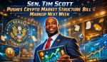 Sen. Tim Scott Pushes Crypto Market Structure Bill Markup Next Week