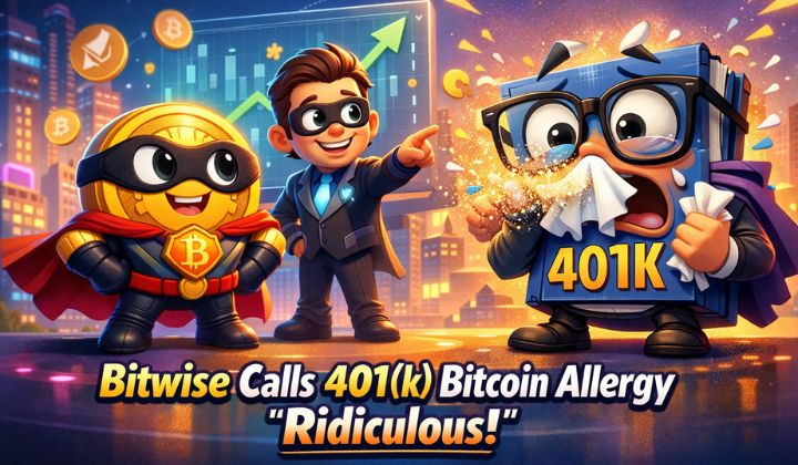 Bitwise Calls 401(k) Bitcoin ‘Allergy’ Ridiculous as Warren Presses SEC