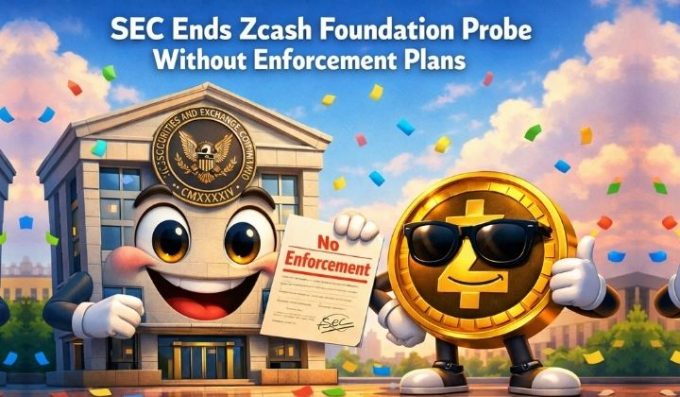 SEC Drops Zcash Foundation Case, $ZEC Jumps Over 12%