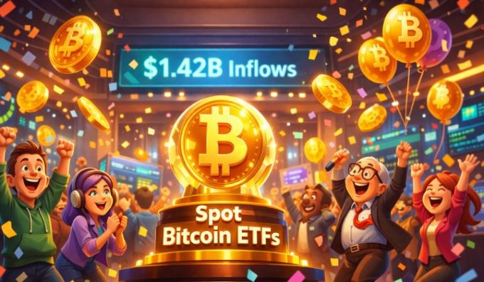 Spot Bitcoin ETFs Attract $1.42B In Strongest Week Since Early October | 3verseTV