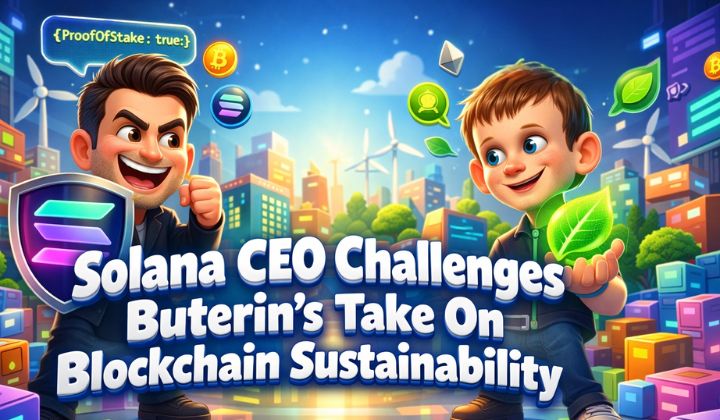 Solana CEO Challenges Buterin’s Take on Blockchain Sustainability