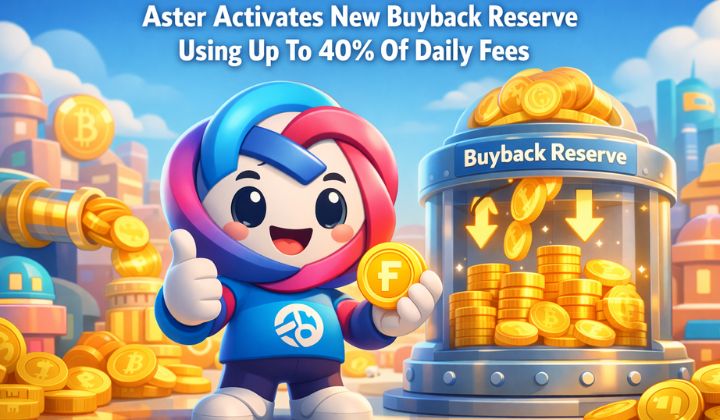 Aster Activates New Buyback Reserve Using Up To 40% Of Daily Fees | 3verseTV
