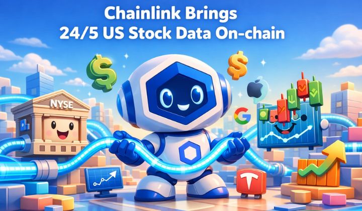 Chainlink Brings 24/5 US Stock Data On-chain | 3verseTV