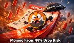 Monero Faces 44% Drop Risk as Historically Red February Nears