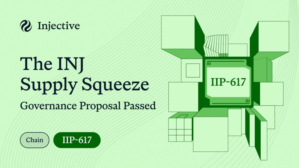Injective Passes Supply Squeeze Proposal, Making INJ Token Deflationary
