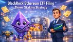 BlackRock’s new Ethereum ETF filing includes staking up to 95% of ETH, aiming to offer price exposure and staking rewards, with Coinbase as custodian.