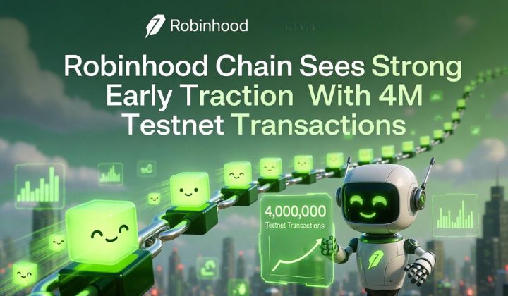 Robinhood Chain Sees Strong Early Traction With 4M Testnet Transactions