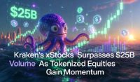 Kraken’s xStocks Surpasses $25B Volume As Tokenized Equities Gain Momentum