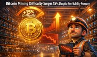Bitcoin Mining Difficulty Surges 15% Despite Profitability Pressure
