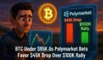 BTC Falls Below $65K as Polymarket Bets Turn Bearish