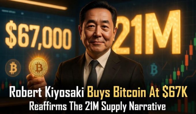 Robert Kiyosaki Buys Bitcoin At $67K, Reaffirms 21M Supply Narrative