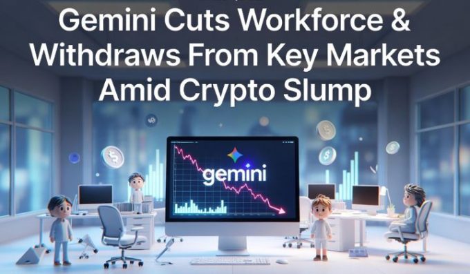 Gemini Cuts Workforce & Withdraws From Key Markets Amid Crypto Slump