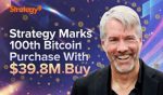 Strategy Marks 100th Bitcoin Purchase With $39.8M Buy