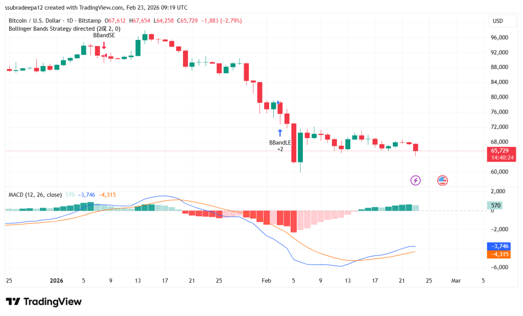 Today's Bitcoin Overview 23rd feb 2026
