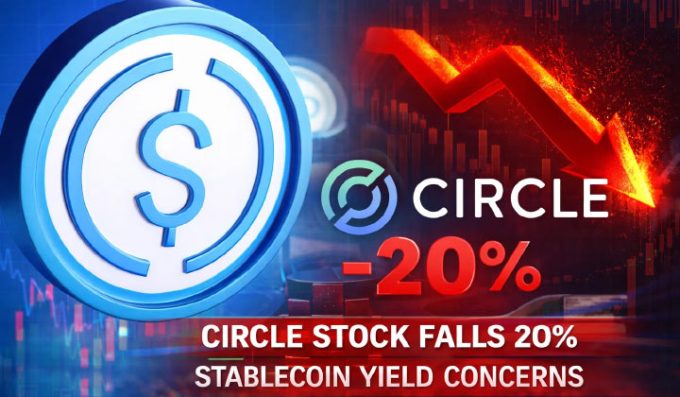 Circle Stock Falls 20% Amid Stablecoin Yield Concerns