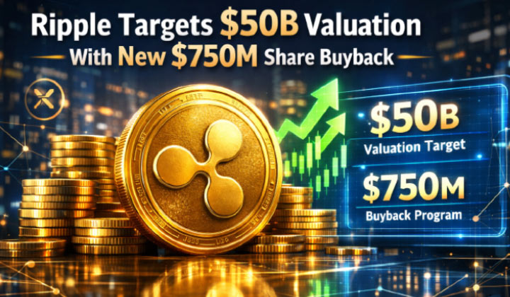Ripple Targets $50B Valuation With New $750M Share Buyback