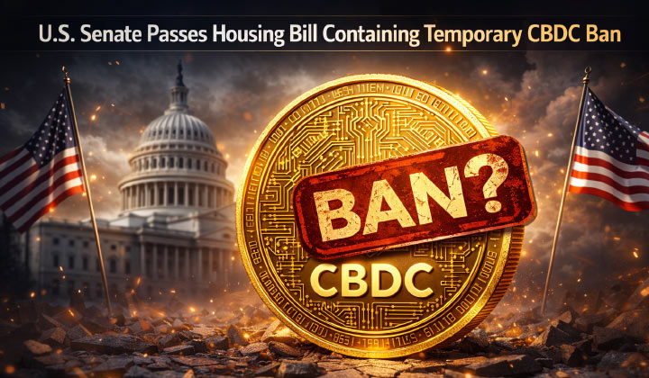 U.S. Senate Passes Housing Bill With Temporary CBDC Ban