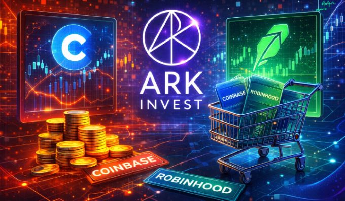 Ark Invest Buys Coinbase & Robinhood Shares During Market Dip