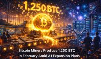 Bitcoin Miners Produce 1,250 BTC In February Amid AI Expansion Plans