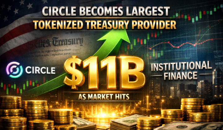 Circle Becomes Largest Tokenized Treasury Provider As Market Hits $11B