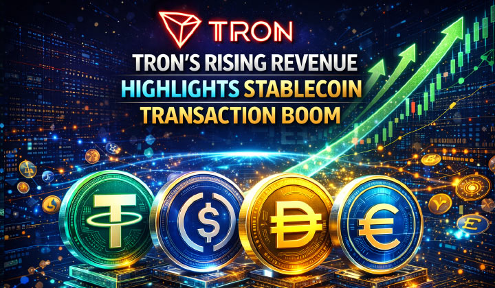 Tron’s Rising Revenue Highlights Stablecoin Transaction Boom