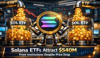 Solana ETFs Attract $540M From Institutions Despite Price Drop