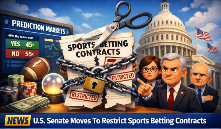 $13B Market At Risk! Senate Bill Aims To Ban Sports Betting On Prediction Platforms