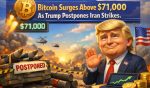 Bitcoin Breaks $71,000! Market Jumps After Trump Delays Iran Strike