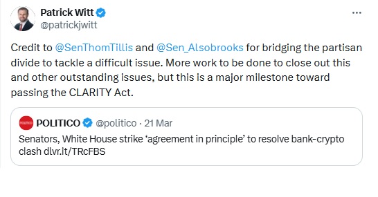 Senators Reach Deal With White House On Stablecoin Bill Language