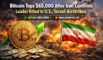 Bitcoin Tops $65,000 After Iran Confirms Leader Killed In U.S., Israel Airstrikes