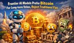 Frontier AI Models Prefer Bitcoin For Long-term Value